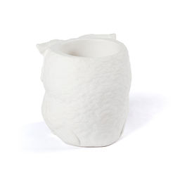 Заготовка для декорирования Love2art ТА-03 Кашпо гипс 14 х 12 х 12 см 1 шт 01 Сова с совенком фото 3