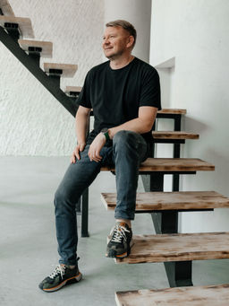 Футболка мужская большого размера, цв. Черный