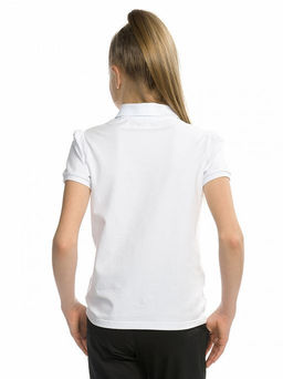 PELICAN, джемпер (модель футболка) для девочек, Белый фото 2