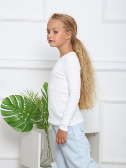 ДЖ056 Джемпер Школа 2 (белый) - Милаша фото 2