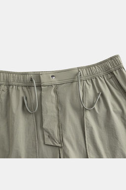 Брюки текстильные Серо-зеленый ANTA ICONIC Woven Track Pants  фото 3