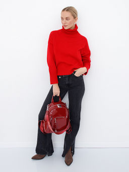 Рюкзак 18104-8 wine red Polina&Eiterou