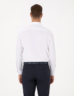 Beyaz Regular Fit Uzun Kollu G_mlek - Pierre cardin фото 5