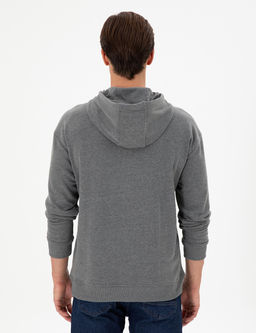 Мужской базовый свитшот антрацитовый меланж Неожиданная скидка в корзине - U.s. polo assn фото 5