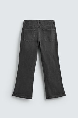 PANTAL?N FLARE FIT ESTRUCTURA ALGOD?N / Gris oscuro - Zara фото 9