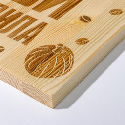 Доска разделочная «Моя кухня», массив сосны, 50 × 30 × 2 см