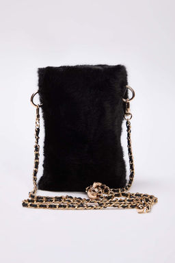 Siyah Suni Kurk Capraz Ask?l? Kad?n Omuz ve Telefon Cantas? TAKAW26OC00083 - Trendyolmilla фото 3