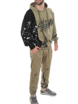 2608/7325 GREEN Костюм спортивный мужской (75% хлопок, 20% полиэстер, 5% спандекс)