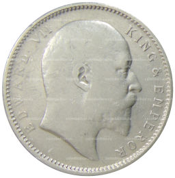 Монета 1 рупия 1908 года Британская Индия