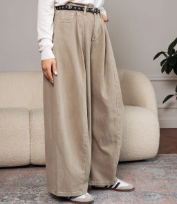 Джинсы #КТ8512 (2), бежево-серый - Dommod фото 3