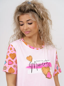 881 Ночная сорочка "Розовый"