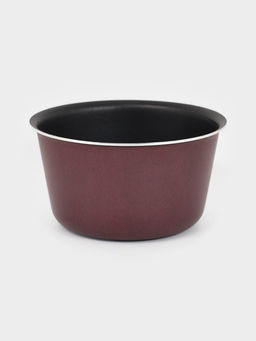 Форма для куличей, d=10 см, антипригарное покрытие, без крышки, бордовая