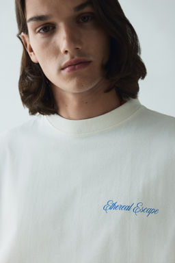 Camiseta con estampado Oversized Fit - H&m фото 9