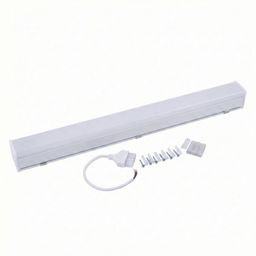 ULO-N10A-20W/4000K/L60 IP40 WHITE Светильник линейный светодиодный подвесной. Прямой, 60см. Белый свет (4000K). 2000Лм. Алюминий. Цвет белый. TM Uniel