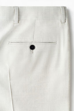 Pantal?n de traje en mezcla de lino Regular Fit - H&m фото 3