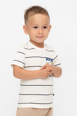 КР 302753/суровый,индиго,полоска к568 фуфайка (футболка) д/мал яс