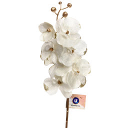 Искусственные цветы "FLOWERS GLAMOUR" 72см Орхидея белая