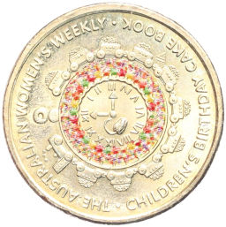 Монета 2 доллара 2025 года Австралия Книга рецептов детских тортов на день рождения  торт Hickory Dickory Watch