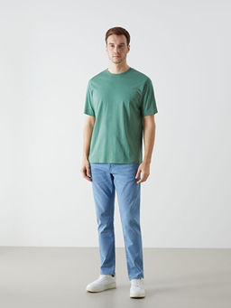 Bisiklet Yaka Penye Erkek Ti??rt