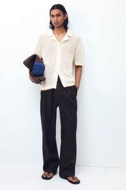 Camisa resort en punto calado Relaxed Fit - H&m фото 5