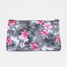 Цена за 3 шт. Косметичка - пенал на молнии, плоская, с рисунком, серая - Simaland фото 2