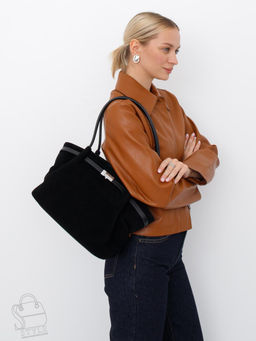 Сумка женская кожаная 990181NN black Natale Navetta