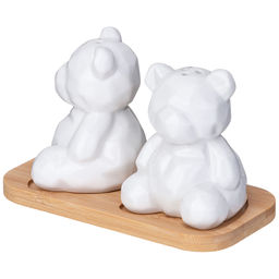 НАБОР ДЛЯ СПЕЦИЙ LEFARD NATIVE 2 ПР. В ФОРМЕ МЕДВЕЖАТ НА ДЕРЕВ. ПОДСТАВКЕ