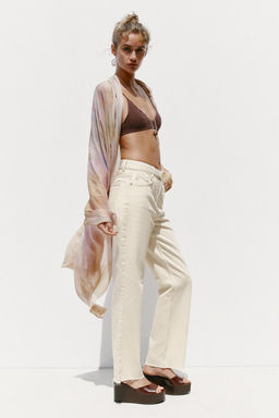 JEANS Z.02 STRAIGHT ANKLE HIGH-WAIST - Zara фото 3