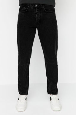 Siyah Smoke Essential Fit Jeans Kot Pantolon TMNAW23JE00104