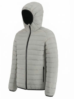 Куртка мужская стёганая с капюшоном с графеновой подкладкой бежевого цвета 9625_1B - Valianly фото 6