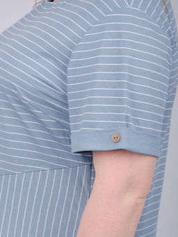 Платье "Волна", туман (М)