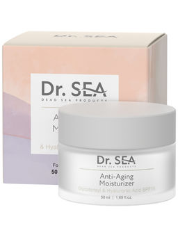 1008 Dr.Sea Антивозрастной увлажняющий крем с комплексом и гиалуроновой кислотой SPF15, 50 мл