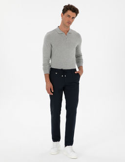 Lacivert Ex. Slim Fit Kuma_ Pantolon