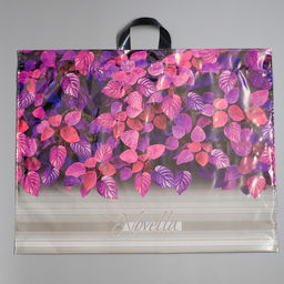 Цена за 25 шт. Пакет «Новелла», полиэтиленовый с петлевой ручкой, 71×55 см, 90 мкм