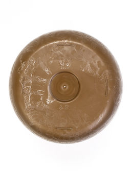 Кашпо для цветов «Микрит», 7.8 л, d=28 см, h=25.5 см, со вставкой, пластиковое, бежевое