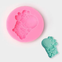 Цена за 4 шт. Молд для заливки Барашек, силикон, 6.2?6.2?1.1 см, розовый - Simaland фото 2