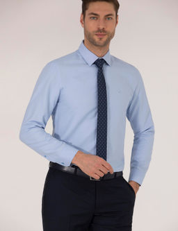 Рубашка Pierre Cardin Slim Fit Oxford темно-синяя
