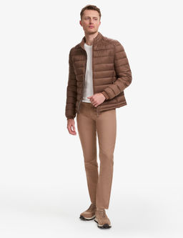 Kahverengi Cropped Slim Mont