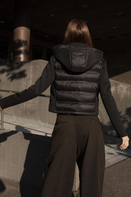 NEOPRENE-EFFECT PADDED JACKET - Zara фото 12