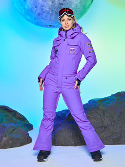 Женский сноубордический горнолыжный комбинезон Alpha Endless Aeternitas 223/2305 PRP - Пурпурное Сердце  фото 4