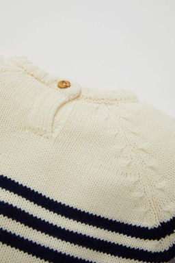 Полосатый свитер для маленьких мальчиков - Defacto фото 2