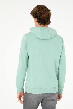 Мужская базовая толстовка зеленого цвета - U.s. polo assn фото 5