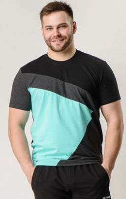 Спортивная футболка из высококачественного хлопка с лайкрой