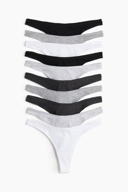 Pack de 10 bragas Thong de algodon