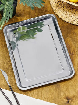 Поднос нерж. 50*35*2 см, арт. AST-002-ПВ-50