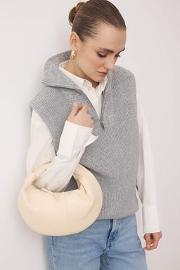 Bej Kahverengi Kad?n Mini Boy Oval Omuz Canta TAKSS25OC00068