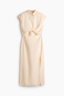 Vestido camisero cut-out