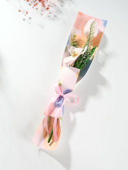 Букет из мыльных лепестков для ванны Тюльпан с орхидеей, подарочный, нежно-розовый, 8.5?7.4?38.6 см - Simaland фото 2