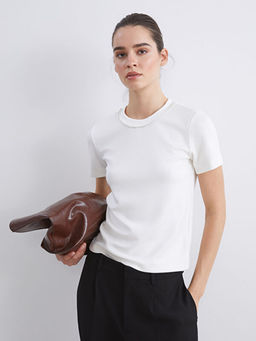 Bisiklet Yaka Ta?l? Bluz