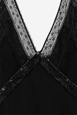 VESTIDO LENCERO - THE ITEM / Negro - Zara фото 9